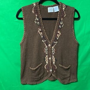IVY vintage beaded sweater vest